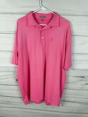 Peter Millar Summer Comfort Polo Shirt Pink XL